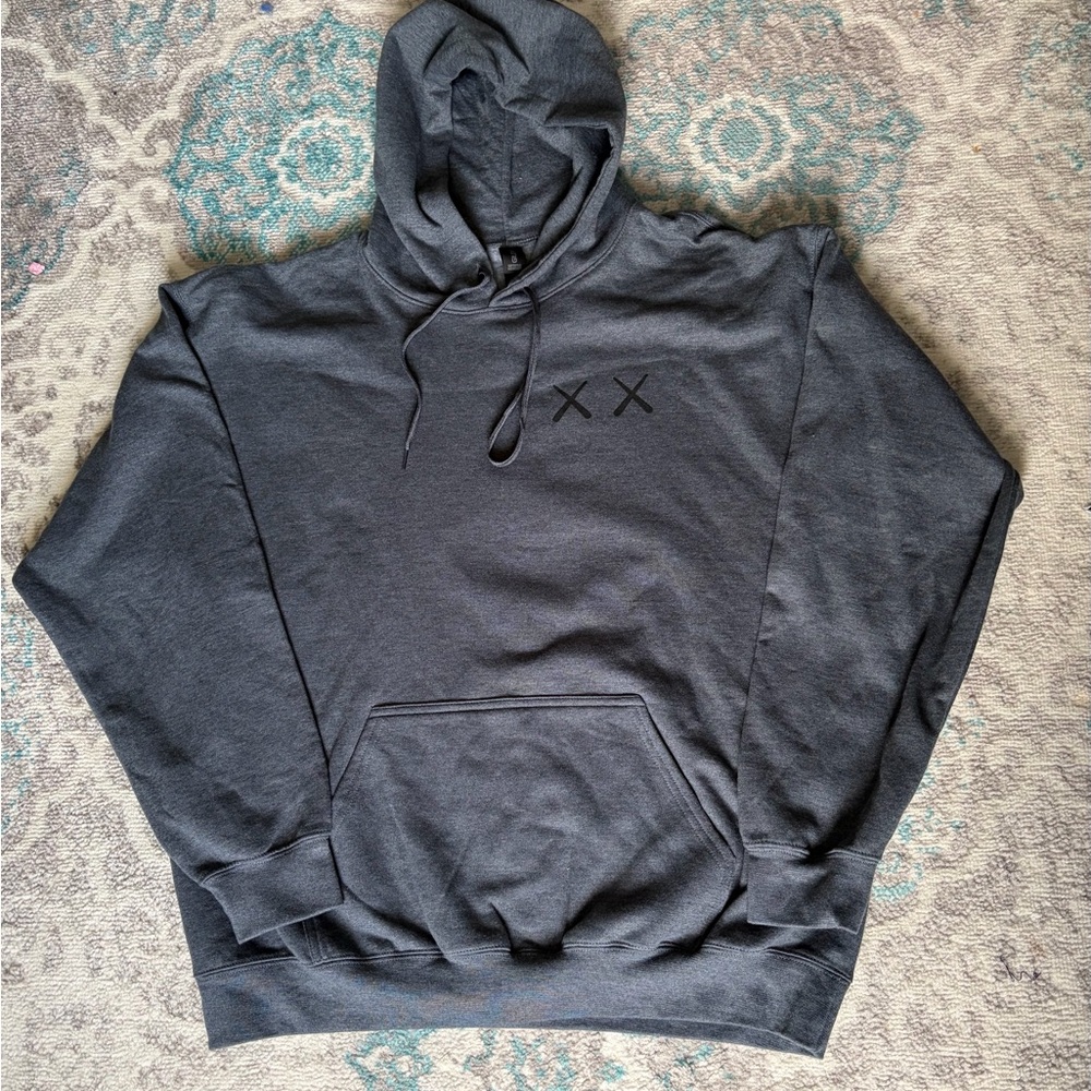 Gildan Mens Long Sleeve Soft Style Pouch Pocket Pullover Hooded Sweatshirt Sz L